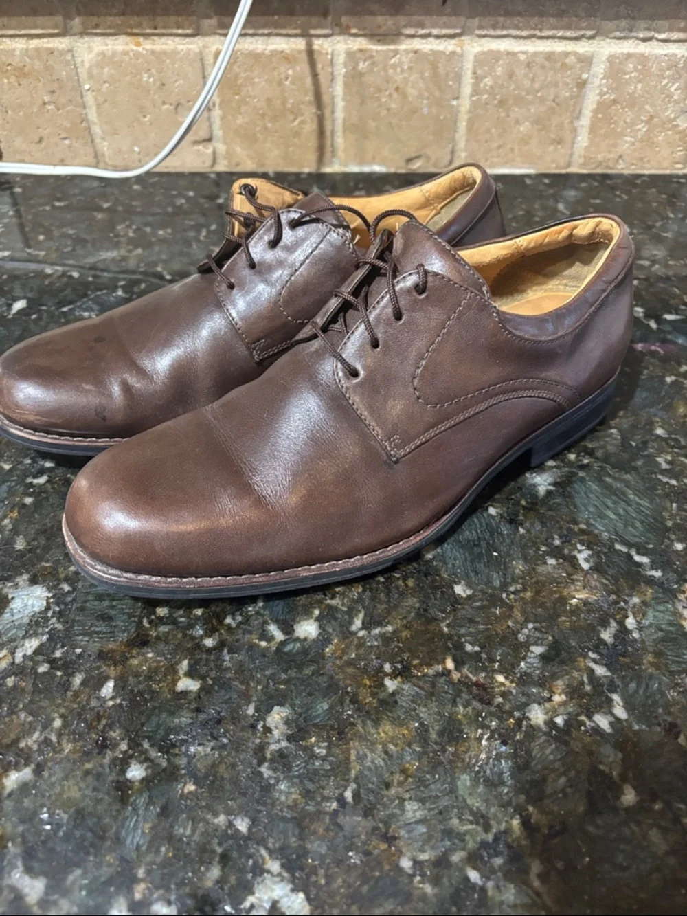 Johnston & Murphy Brown Leather Shoe! Men’s 10
